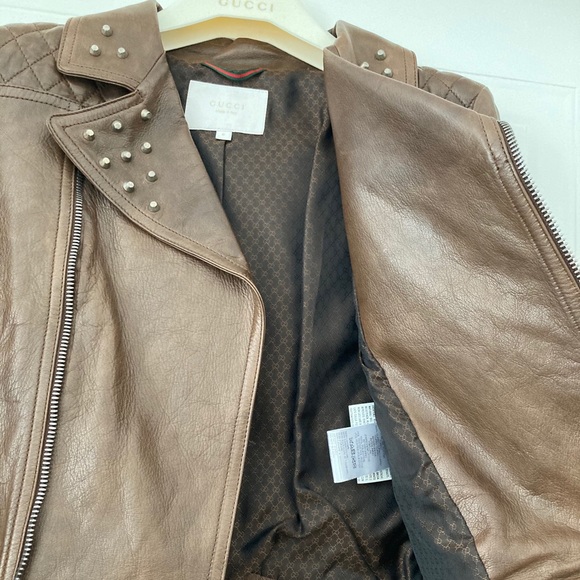 Gucci Kid’s Leather Jacket Authentic - Picture 6 of 16